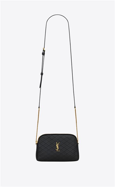 ysl gaby chain pouch|ysl lambskin chain shoulder bag.